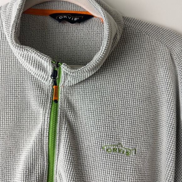 Orvis Microgrid Quarter Zip Pullover Men’s XL Sweater Lightweight Hiking outdoor - Picture 2 of 13